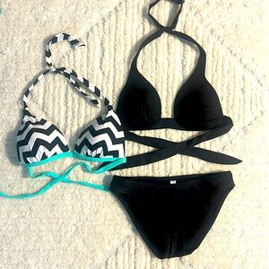 Mix and match triangle top bikini SET